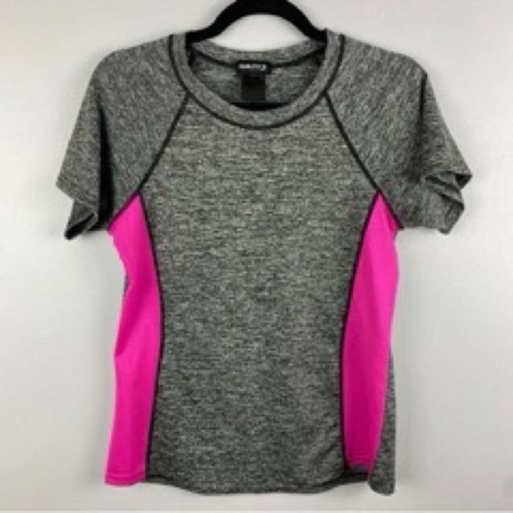 Guilty Grey Pink Short Sleeve Crew Neck Active Tee Large - Picture 4 of 10